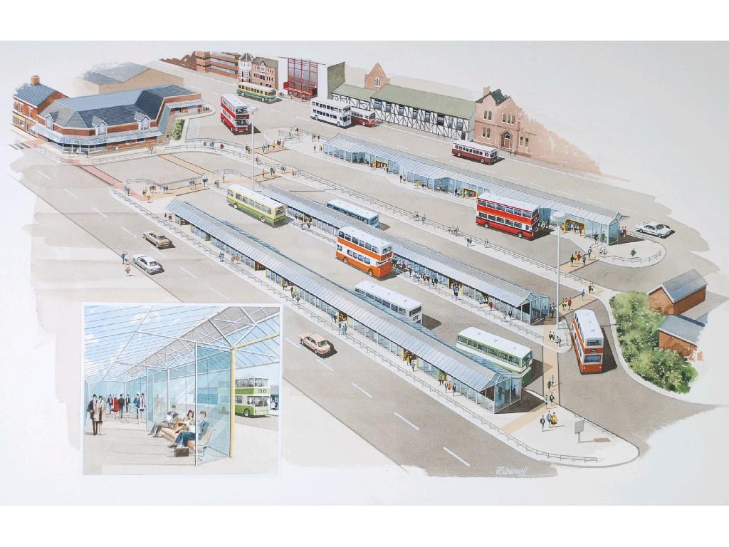 Appraisal: J C CALDWELL FOR ESSEX GOODMAN AND SUGGITT ARCHITECTSWATERCOLOURAltrincham Bus