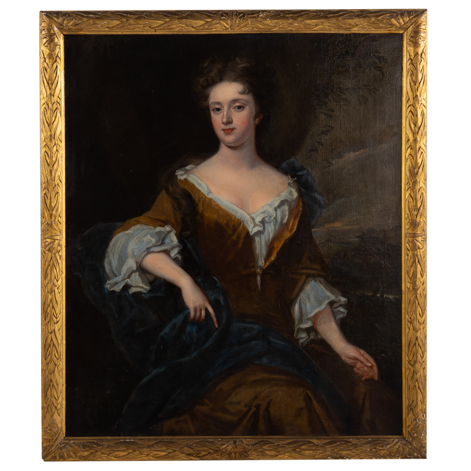 Appraisal: BRITISH SCHOOL TH C PORTRAIT OF A LADY OIL th