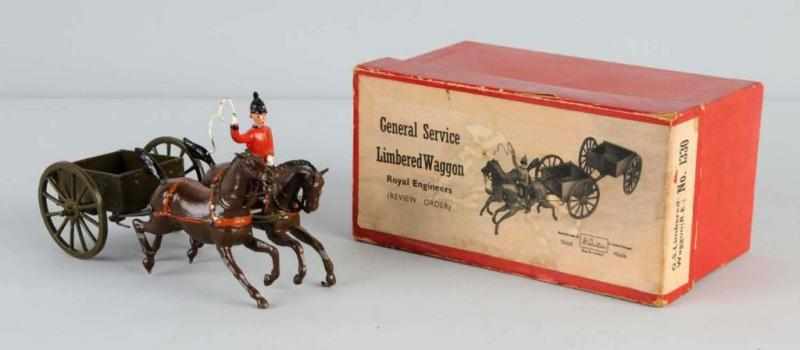 Appraisal: Britains Partial Set Description G S limbered wagon R E