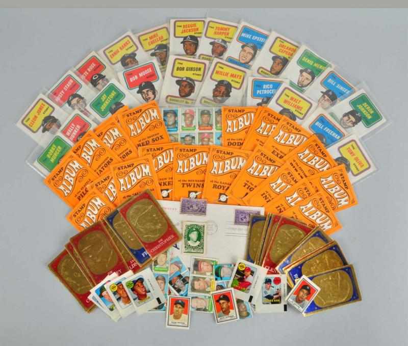 Appraisal: Lot of Baseball Cards Stamps Booklets Description Includes Baseball Centennial