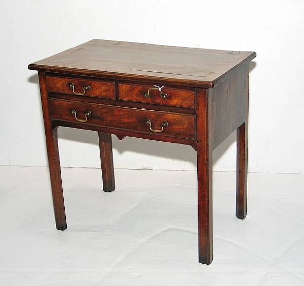 Appraisal: A George III mahogany dressing table third quarter th century