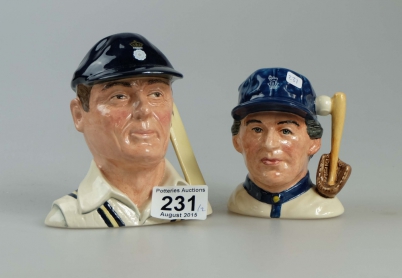 Appraisal: Royal Doulton Small Character Jugs The Baseball Player D and