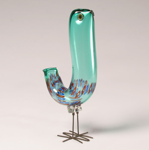 Appraisal: Vistosi Murano Art Glass J Bird Pianon H Very good