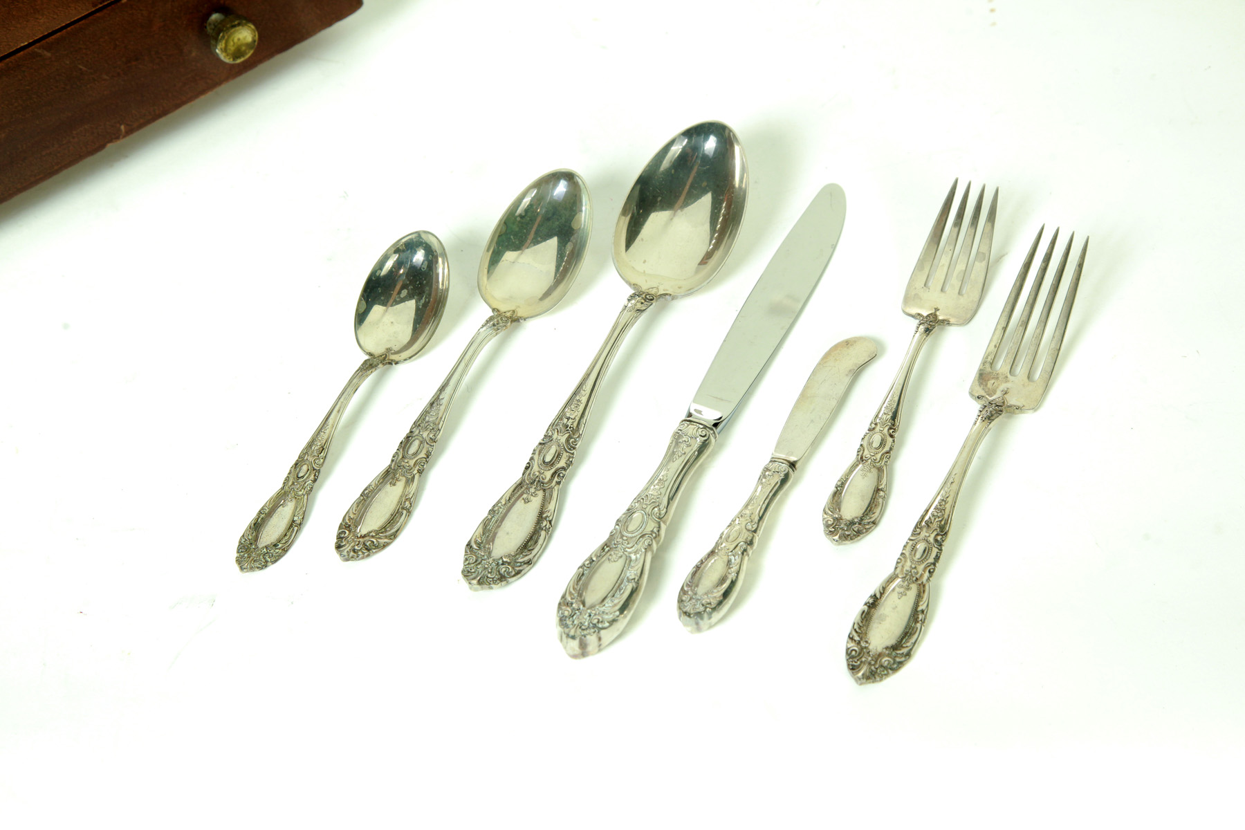 Appraisal: SET OF TOWLE KING RICHARD STERLING FLATWARE American third quarter