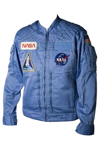 Appraisal: Shuttle In-Flight Jacket A light blue jacket of the same