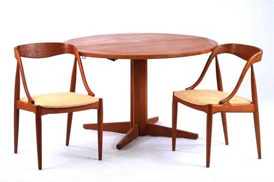 Appraisal: DANISH MODERN TEAK TABLE WITH FIVE CHAIRS