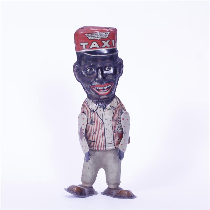 Appraisal: Marx Amos tin litho windup toy walking figure Eyes fixed