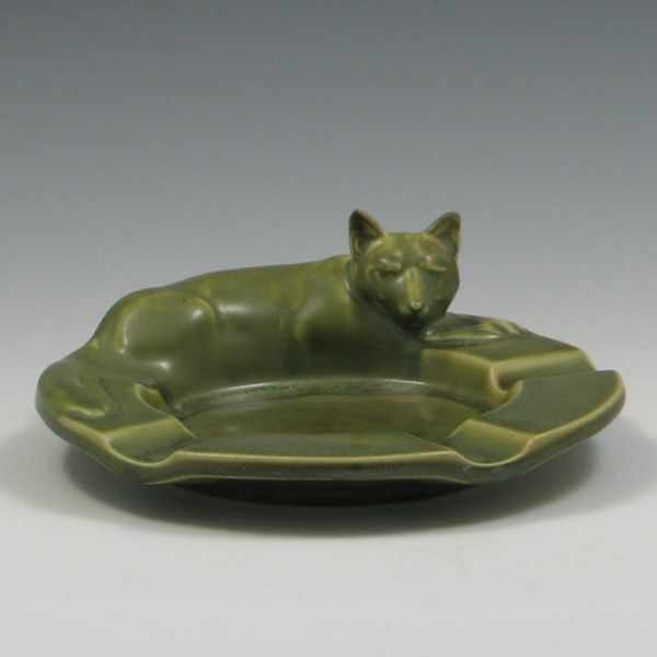 Appraisal: Rookwood German Shepherd Ashtray marked with die impressed Rookwood seal