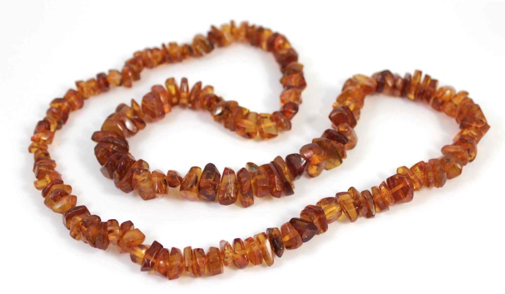 Appraisal: NATURAL BALTIC AMBER BEAD NECKLACE measuring in length and strung