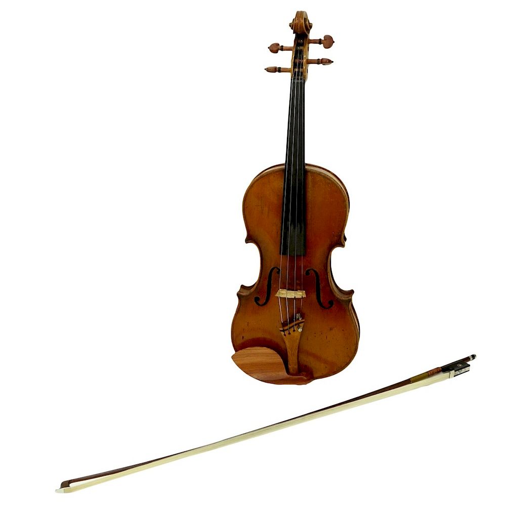 Appraisal: Giuseppe Pedrazzini Violin with Carrying Case Attributed To Giuseppe Pedrazzini