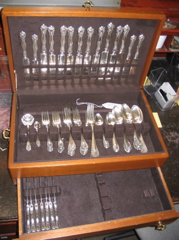 Appraisal: AN PIECE MAYER BROS STERLING SILVER FLATWARE SET by the