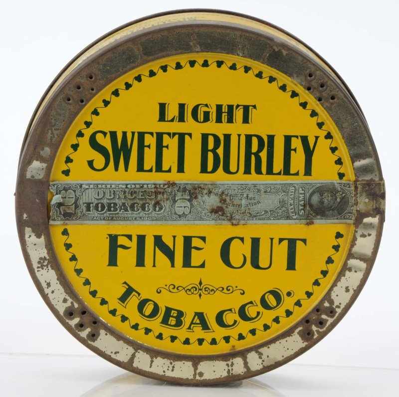 Appraisal: Lot of Tobacco Pie-Shape Tins Description All three Sweet Burley