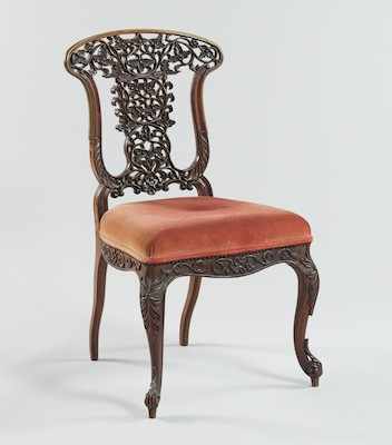 Appraisal: An Anglo-Portugese Carved Side Chair Apprx W x D x