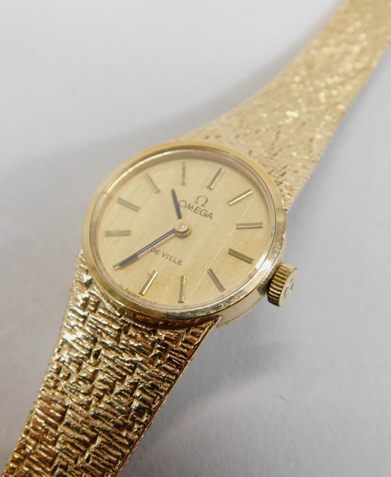 Appraisal: An Omega De Ville ladies wristwatch the circular watch head