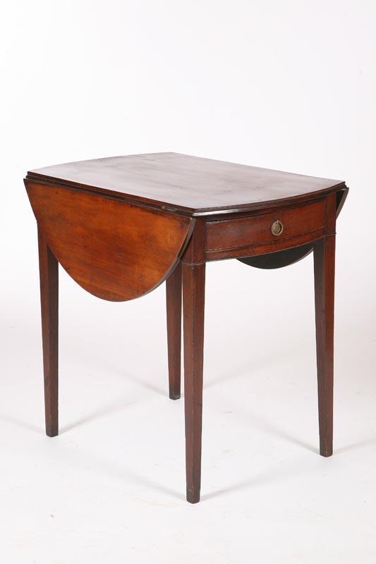 Appraisal: GEORGE III PEMBROKE TABLE English early th century mahogany oak