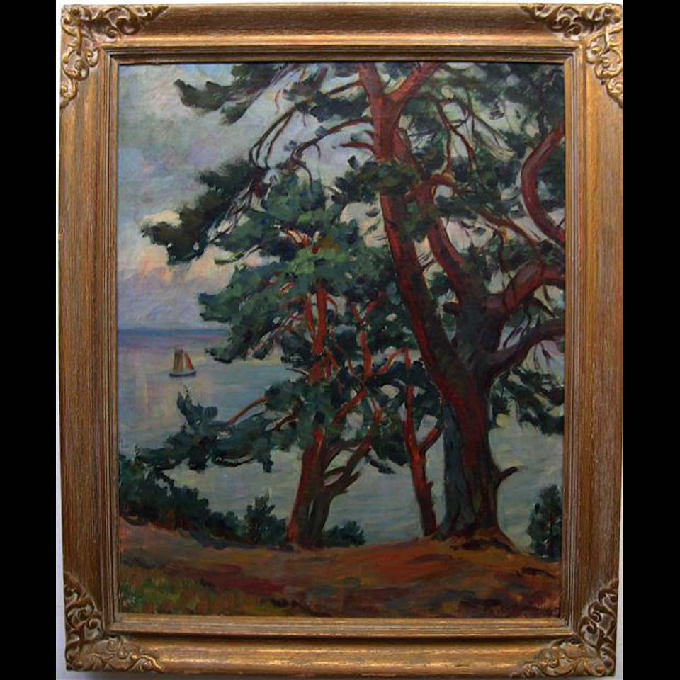 Appraisal: ROBERT ERDMANN - GERMAN FIR TREE IN NIDDEN OIL ON