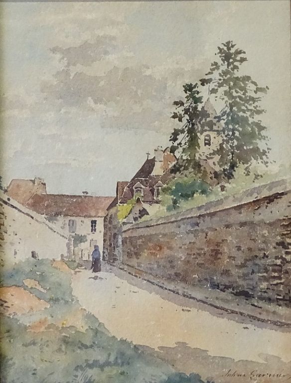 Appraisal: Artist Unknown Probably French Watercolor Artist Unknown Probably French Watercolor