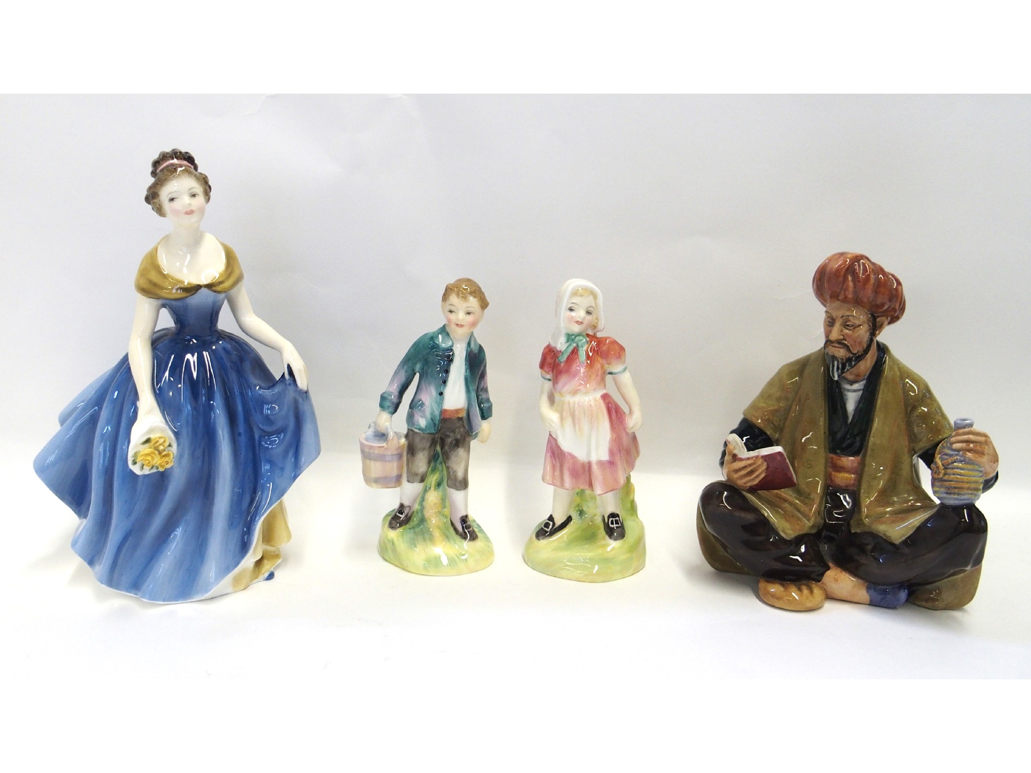 Appraisal: Pair of Royal Doulton figures Jack HN Jill HN and