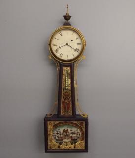 Appraisal: American Banjo clock An early th century Willard style American