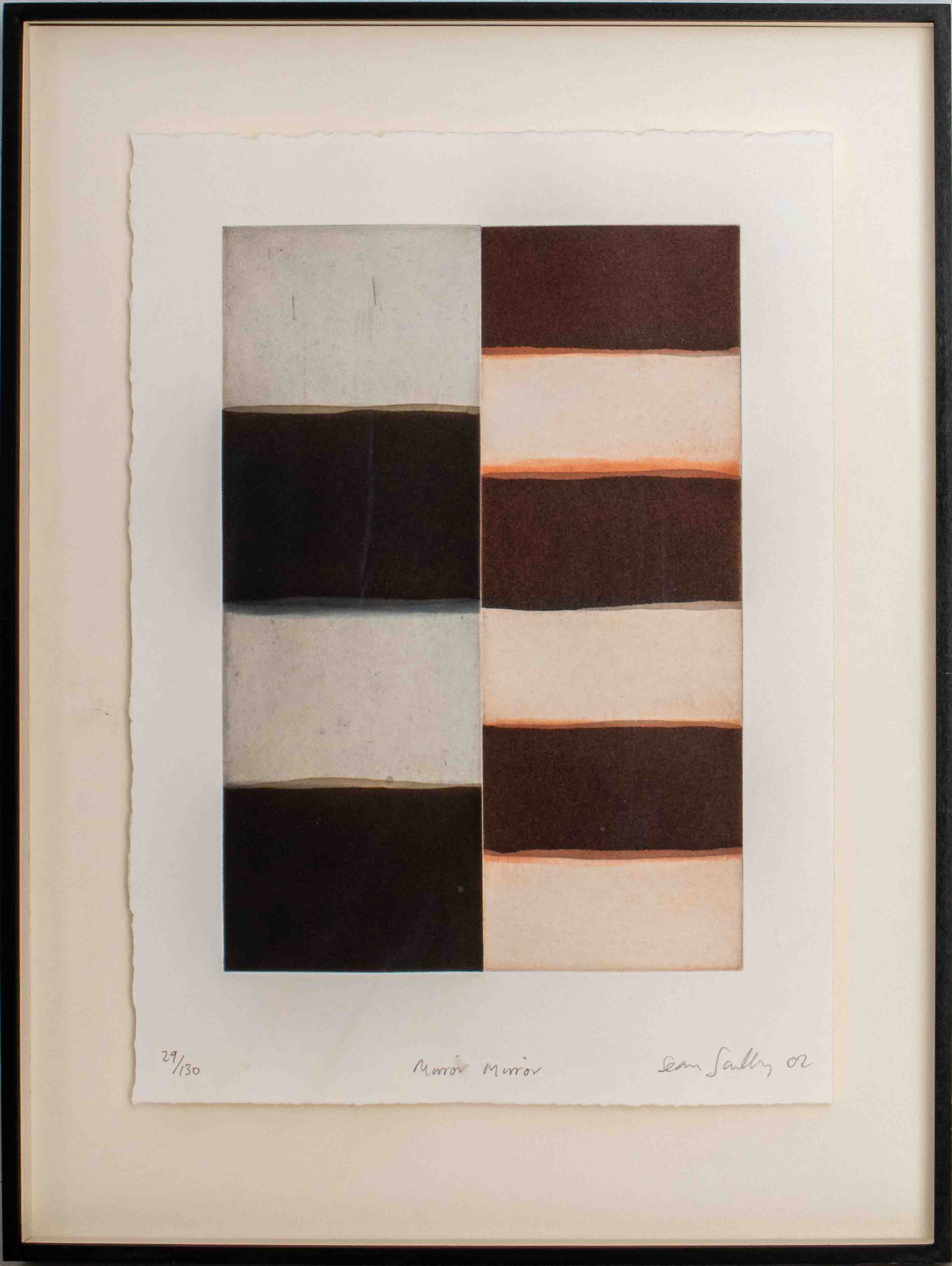 Appraisal: SEAN SCULLY MIRROR MIRROR AQUATINT PORTFOLIO Sean Scully Irish American