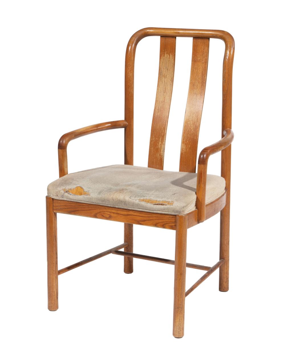 Appraisal: MID-CENTURY MODERN TEAK ARMCHAIR DREXELMid-Century Modern Teak Armchair s Drexel