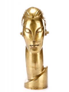 Appraisal: Style of Hagenauer Bust with Elongated Neck Style of Franz