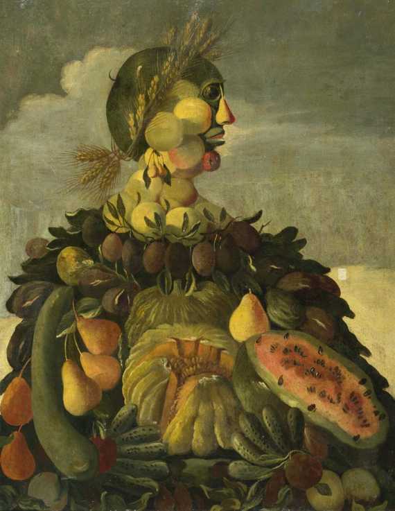 Appraisal: ARCIMBOLDO GIUSEPPE Milan circle of Allegory of Summer Oil on