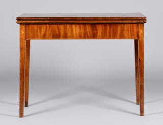 Appraisal: English Hepplewhite Inlaid Card Table English or American Hepplewhite mahogany