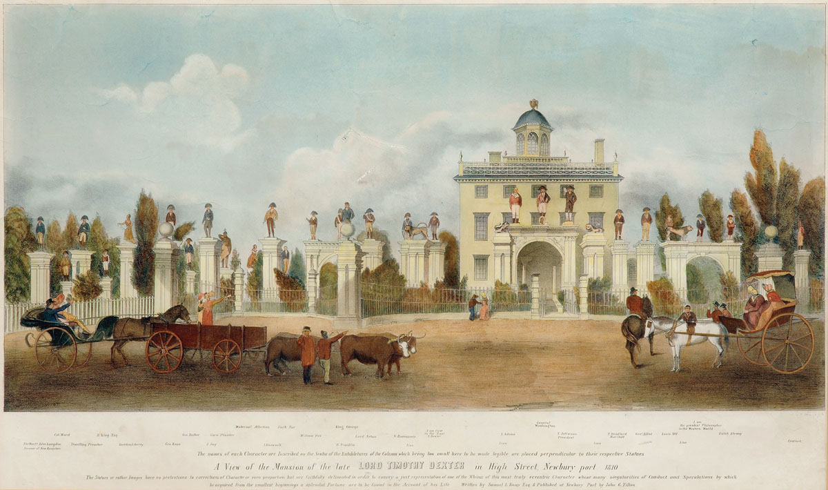 Appraisal: A VIEW OF THE MANSION OF THE LATE LORD TIMOTHY