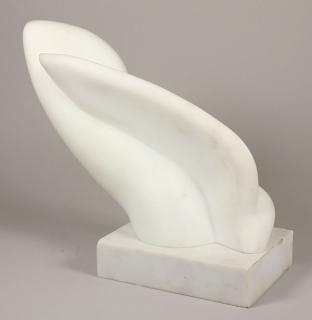 Appraisal: Marble Sculpture Jack Zajac Jack Zajac American b Swan marble