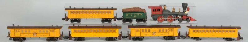 Appraisal: Lot of O-Gauge Cars Locomotive Tender Description Post-war Includes locomotive