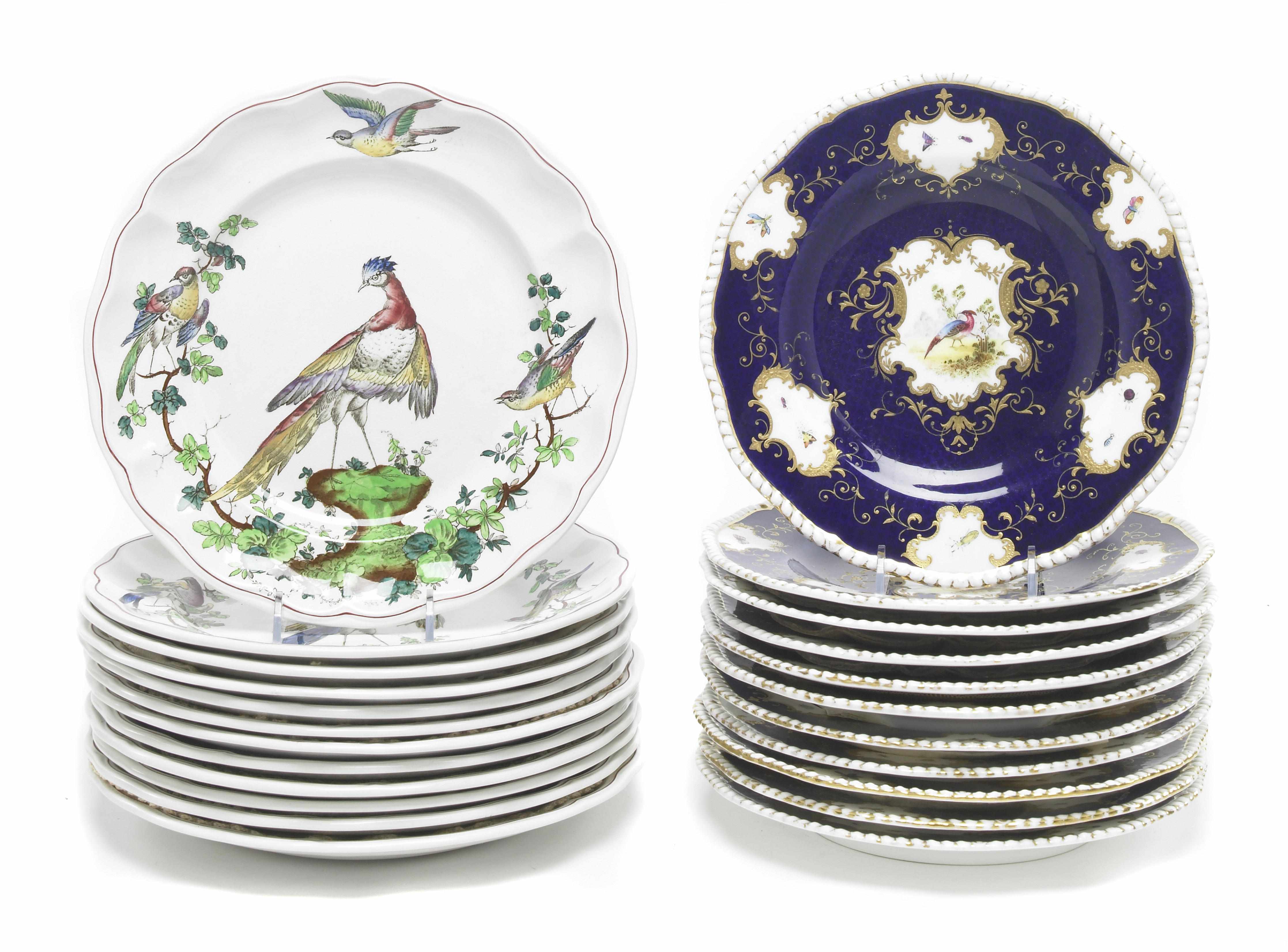 Appraisal: A set of eleven Coalport porcelain dessert plates and twelve