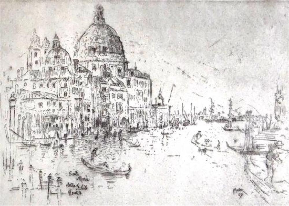 Appraisal: John Marin United States - Santa Maria della Salute Etching