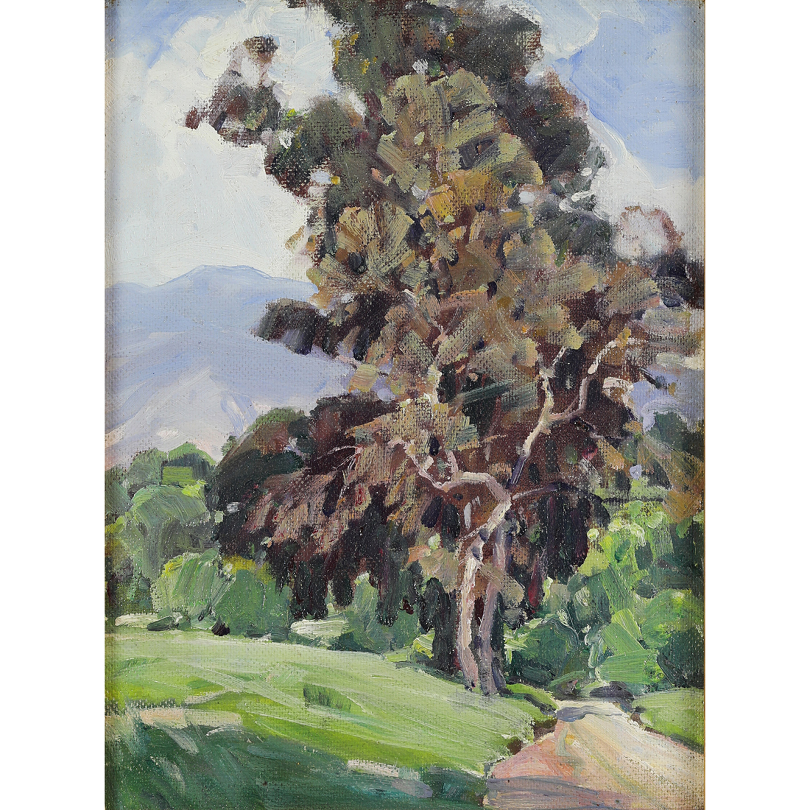 Appraisal: PAINTING HANSON PUTHUFF Hanson Puthuff American - Tree along a