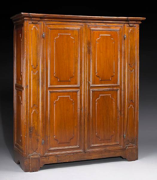 Appraisal: An Italian Baroque walnut armoire late th early th century