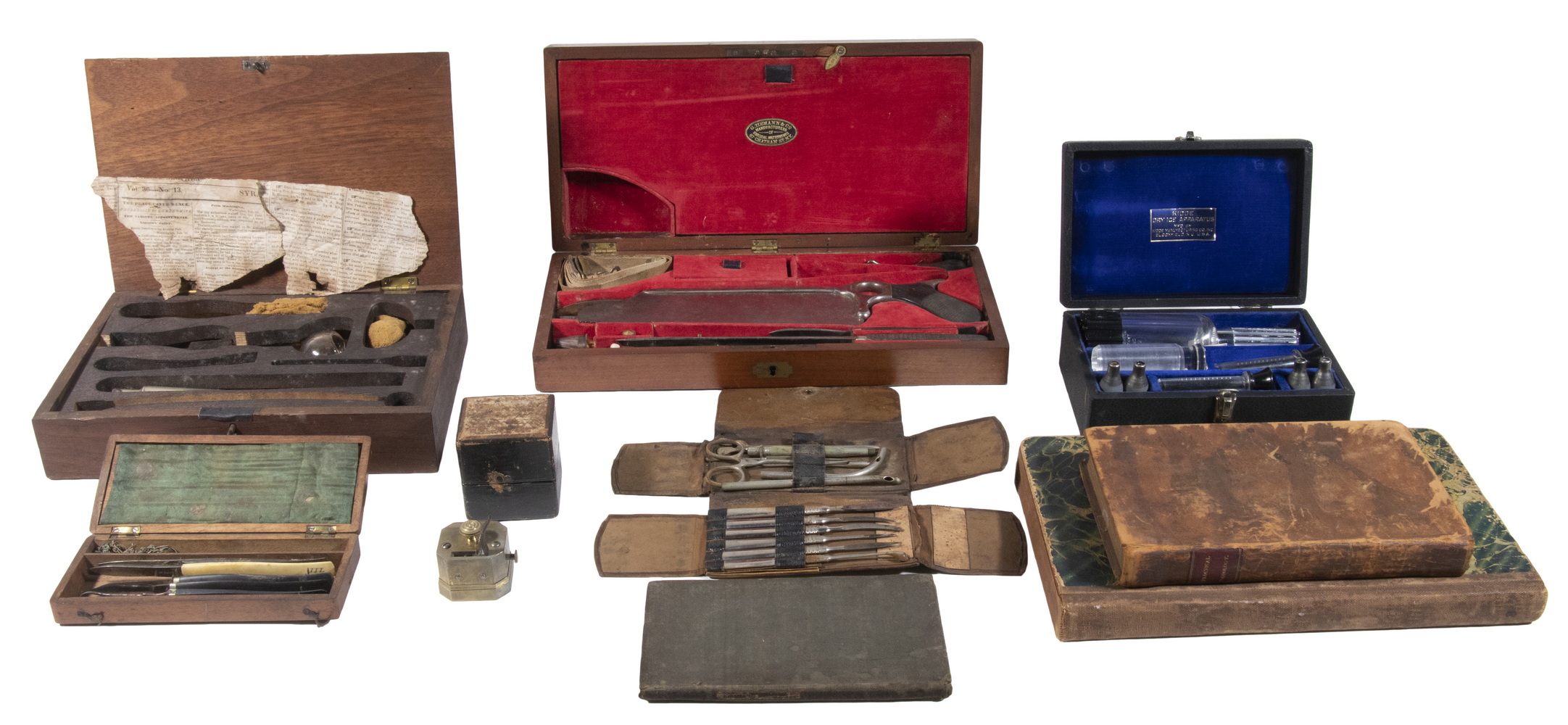 Appraisal: GROUP OF CIVIL WAR ERA MEDICAL DEVICES EQUIPMENT CASED PLUS