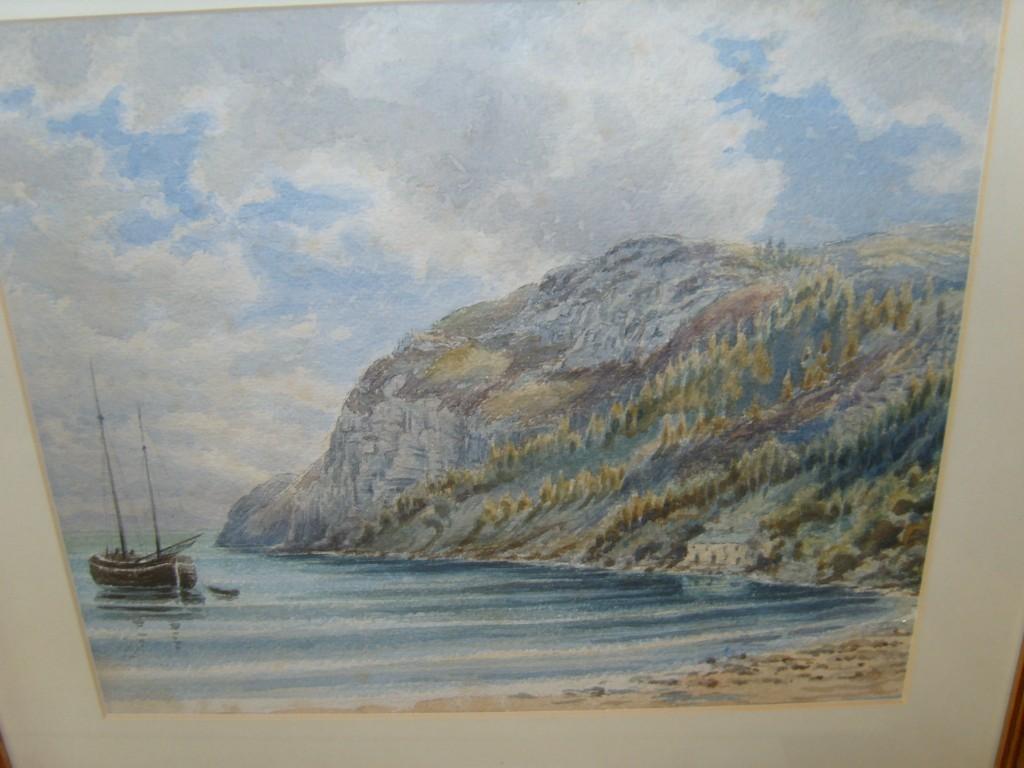 Appraisal: An early th century watercolour of a coastal scene with