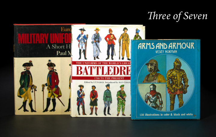 Appraisal: Seven Books on Military Uniforms and Battle Dress including Uniforms