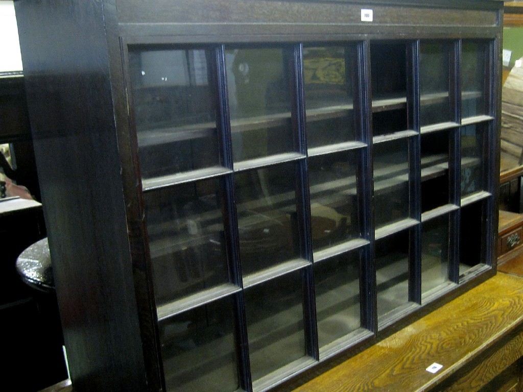 Appraisal: Glazed door bookcase top