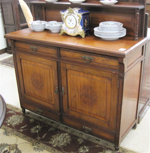 Appraisal: VICTORIAN MAHOGANY SIDEBOARD English last quarter of the th century