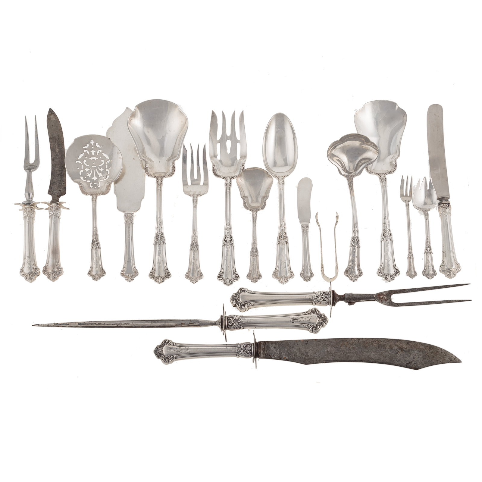 Appraisal: GORHAM STERLING ALBEMARLE FLATWARE Including twelve dinner knives eleven seafood