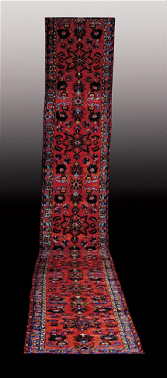 Appraisal: Antique Persian Sarouk runner circa s ' x ' of