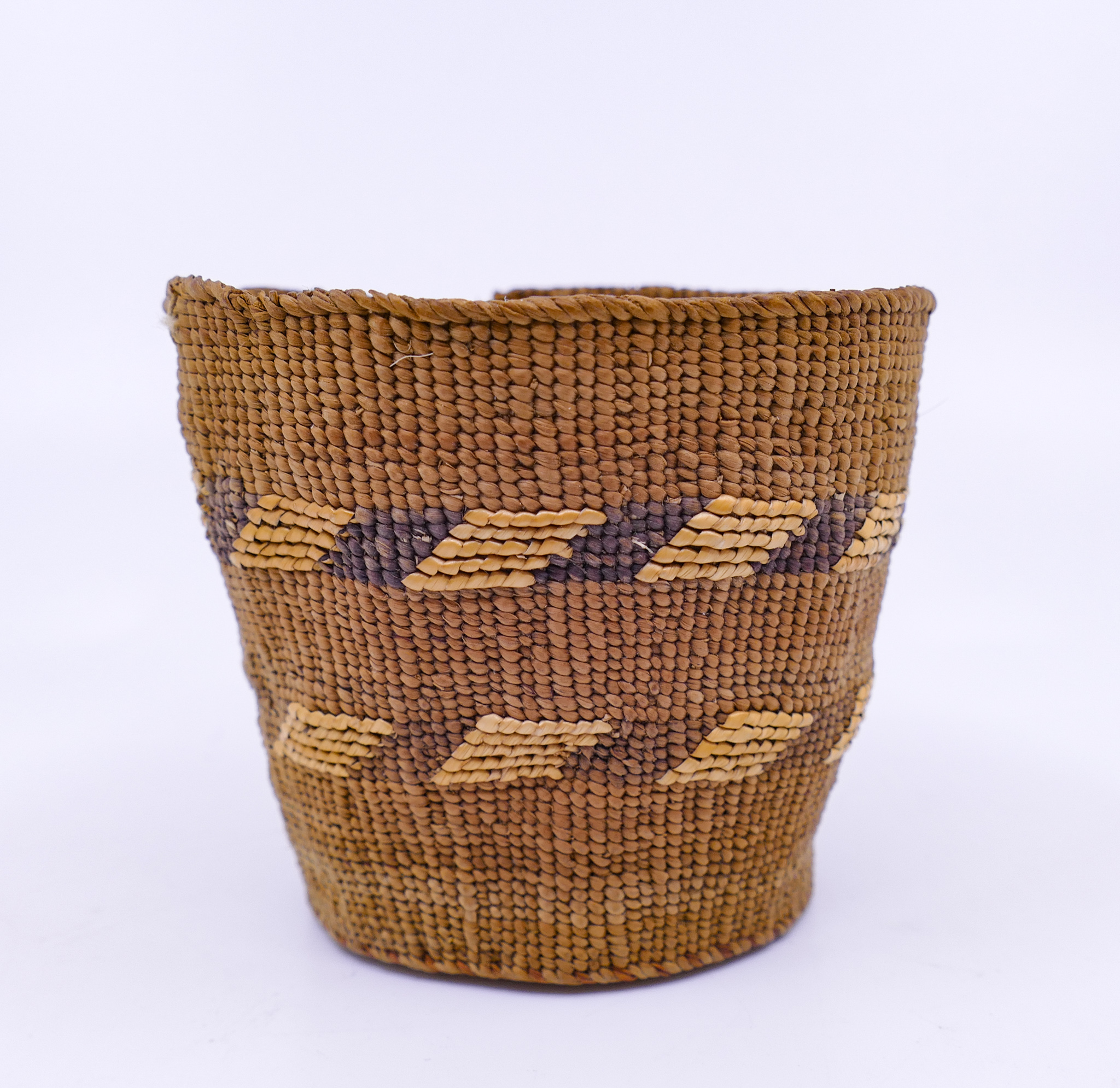 Appraisal: Antique Tlingit Small Indian Basket- '' with some damage