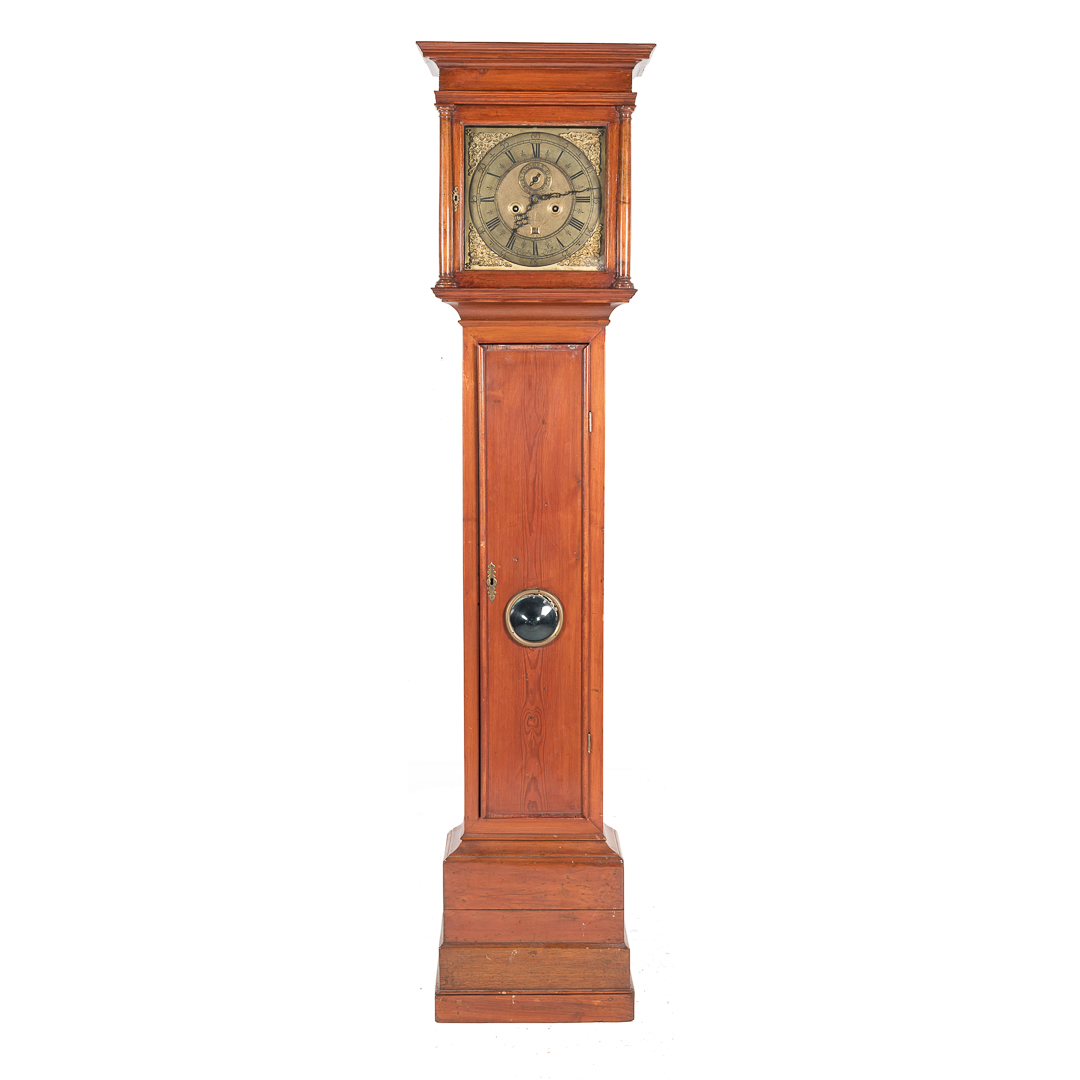 Appraisal: George III dealwood tall case clock late th century works