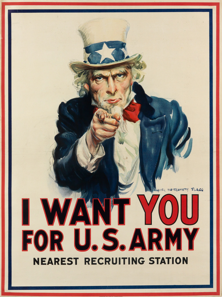 Appraisal: JAMES MONTGOMERY FLAGG - I WANT YOU FOR U S