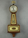 Appraisal: BANJO CLOCK Early th C mahogany cased banjo clock by