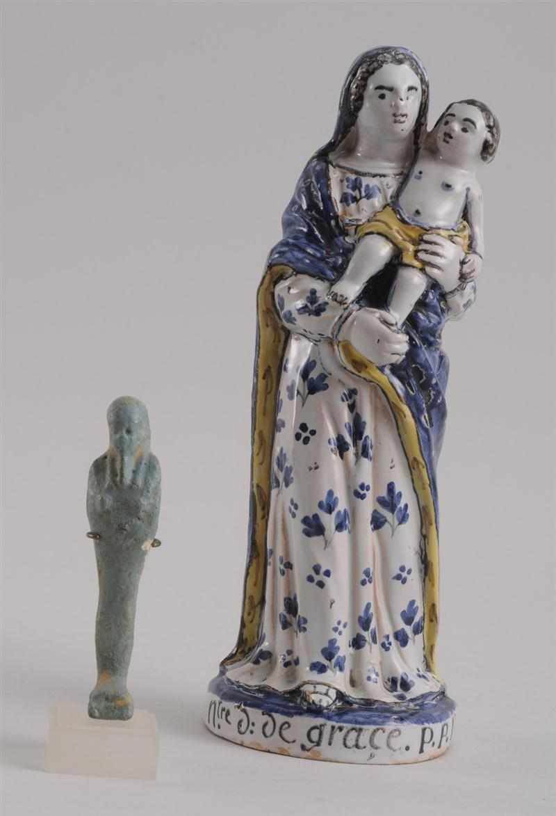 Appraisal: FRENCH FAIENCE GROUP ''NOTRE D DE GRACE P R N