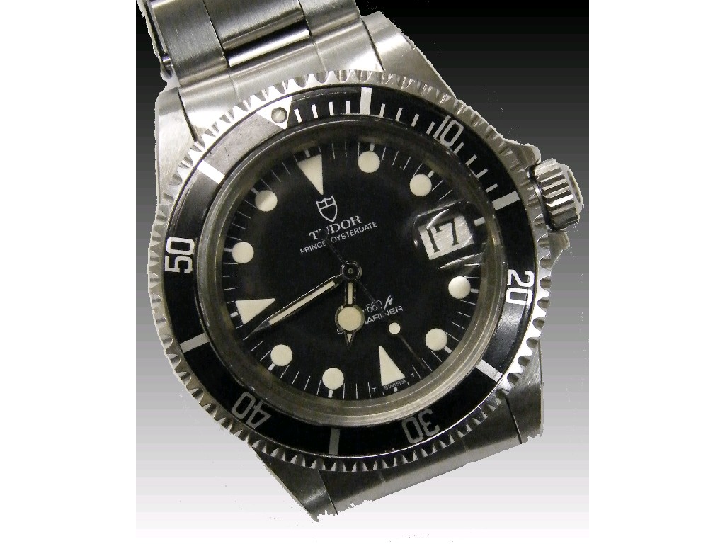 Appraisal: Tudor Prince Oysterdate Submariner s stainless steel gentleman's wristwatch reference