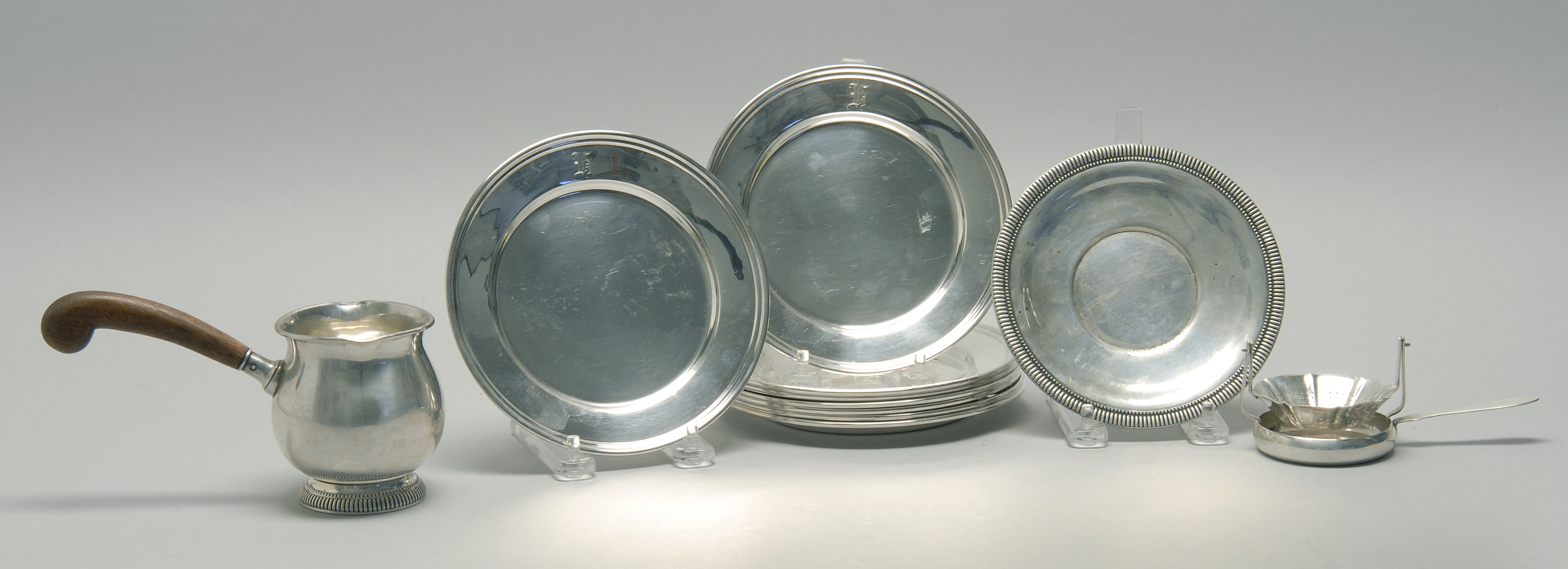 Appraisal: TEN PIECES OF AMERICAN AND SOUTH AMERICAN STERLING SILVER HOLLOWWARE