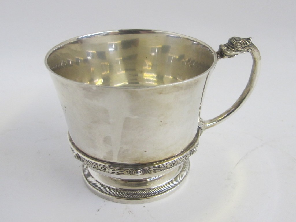 Appraisal: Silver christening mug Birmingham